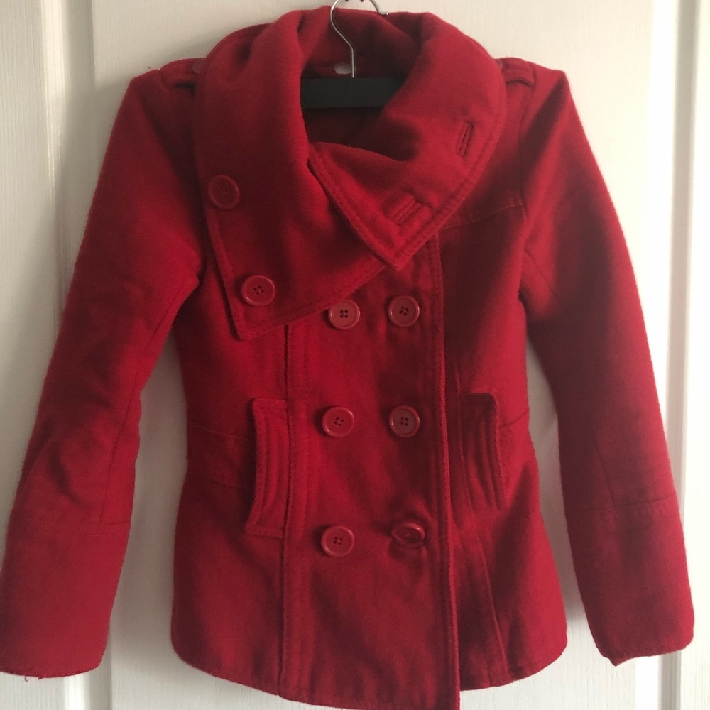 Cowl Neck Peacoat Jacket